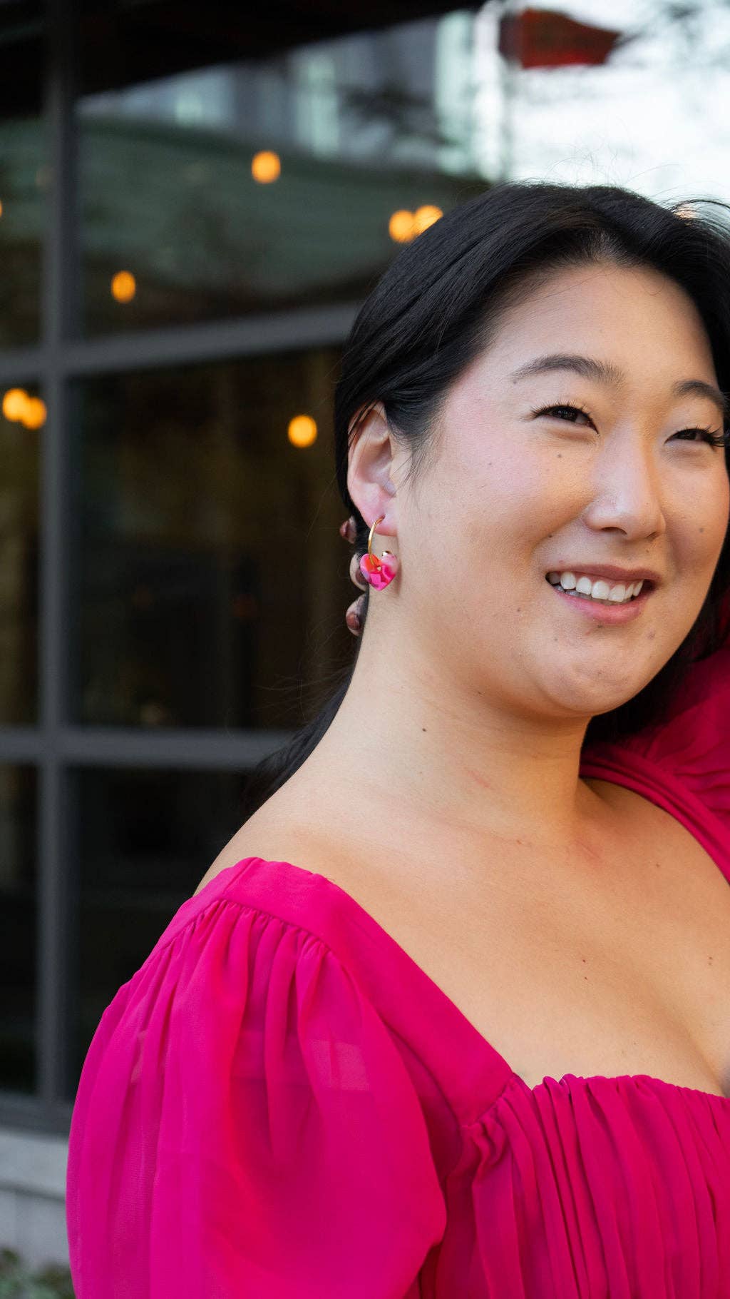 Tickled Pink Sweetheart Hoops