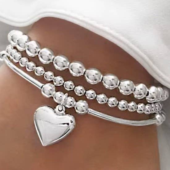 Silver Stretchable Bracelet