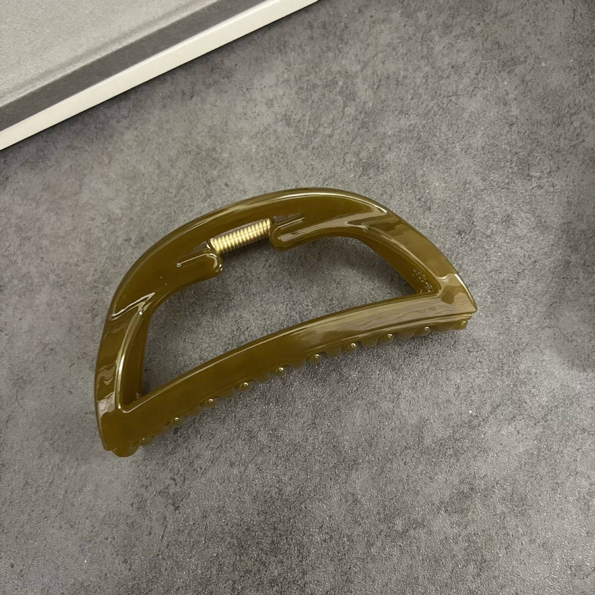 Army Green Bun Hair Claw