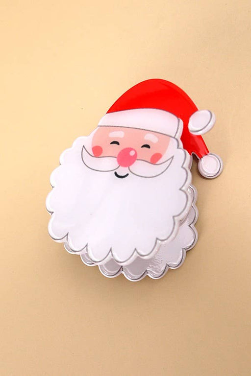 Santa Hair Claw Clip