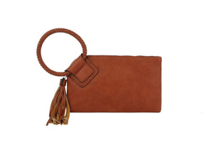 Olive Soft Vegan Leather Wristlet/Clutch