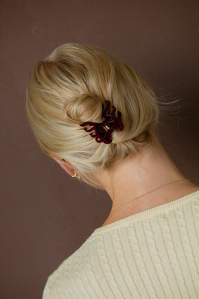 Magenta Doubled Claw Clip