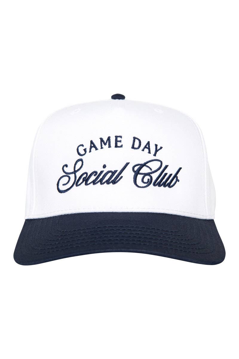 Black Game Day Social Club Two-Toned Vintage Hat