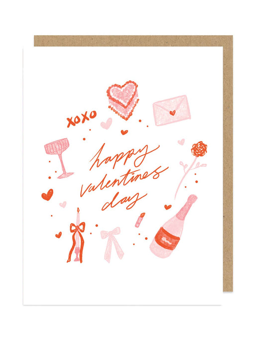 Hand-Drawn Happy Valentine's Day Card
