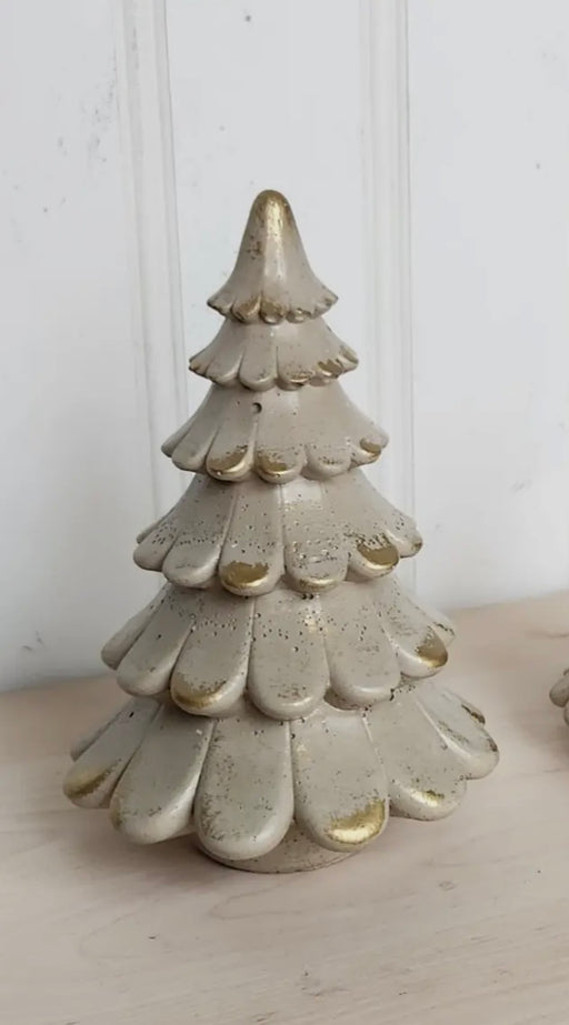 Beige Concrete Christmas Tree