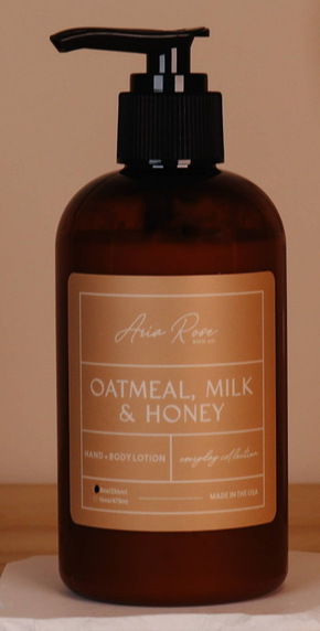 Oatmeal, Milk, & Honey Hand + Body Lotion: 8oz