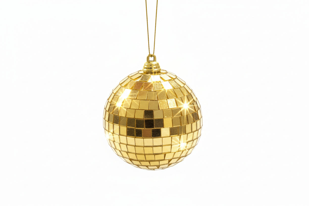 Gold Disco Ball Ornament