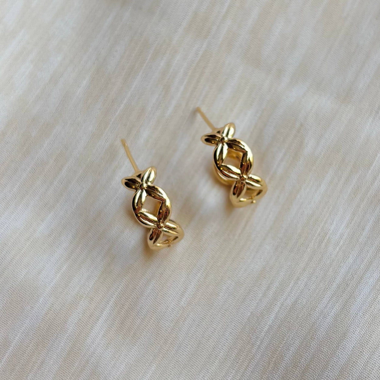 Criss-Cross Hoop Earring