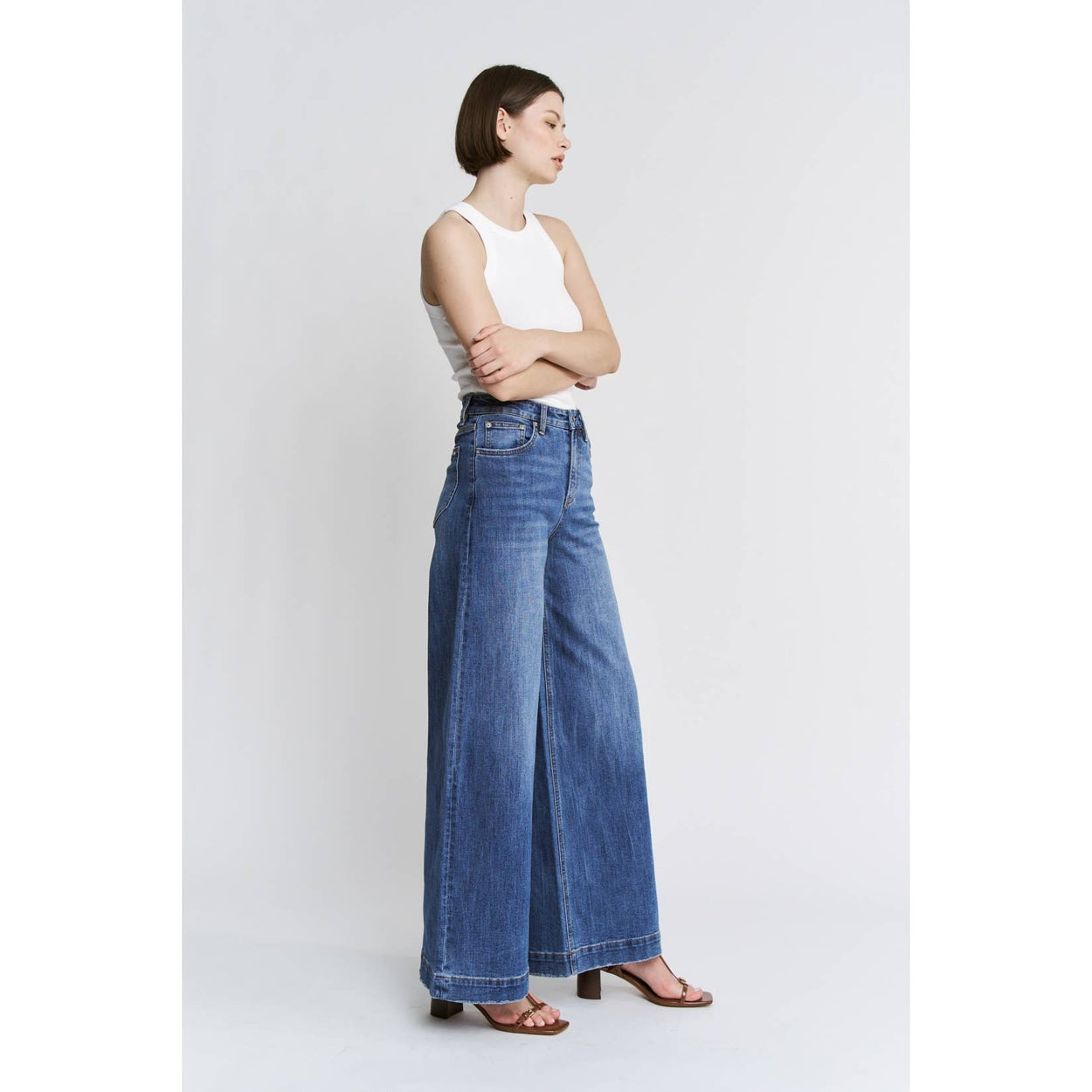 Super High Wide Leg Slouchy Wash