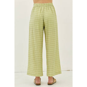 Sage Pleated Wide Leg Ankle Pants