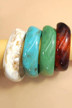 Jade Irregular Square Cuff Bangle