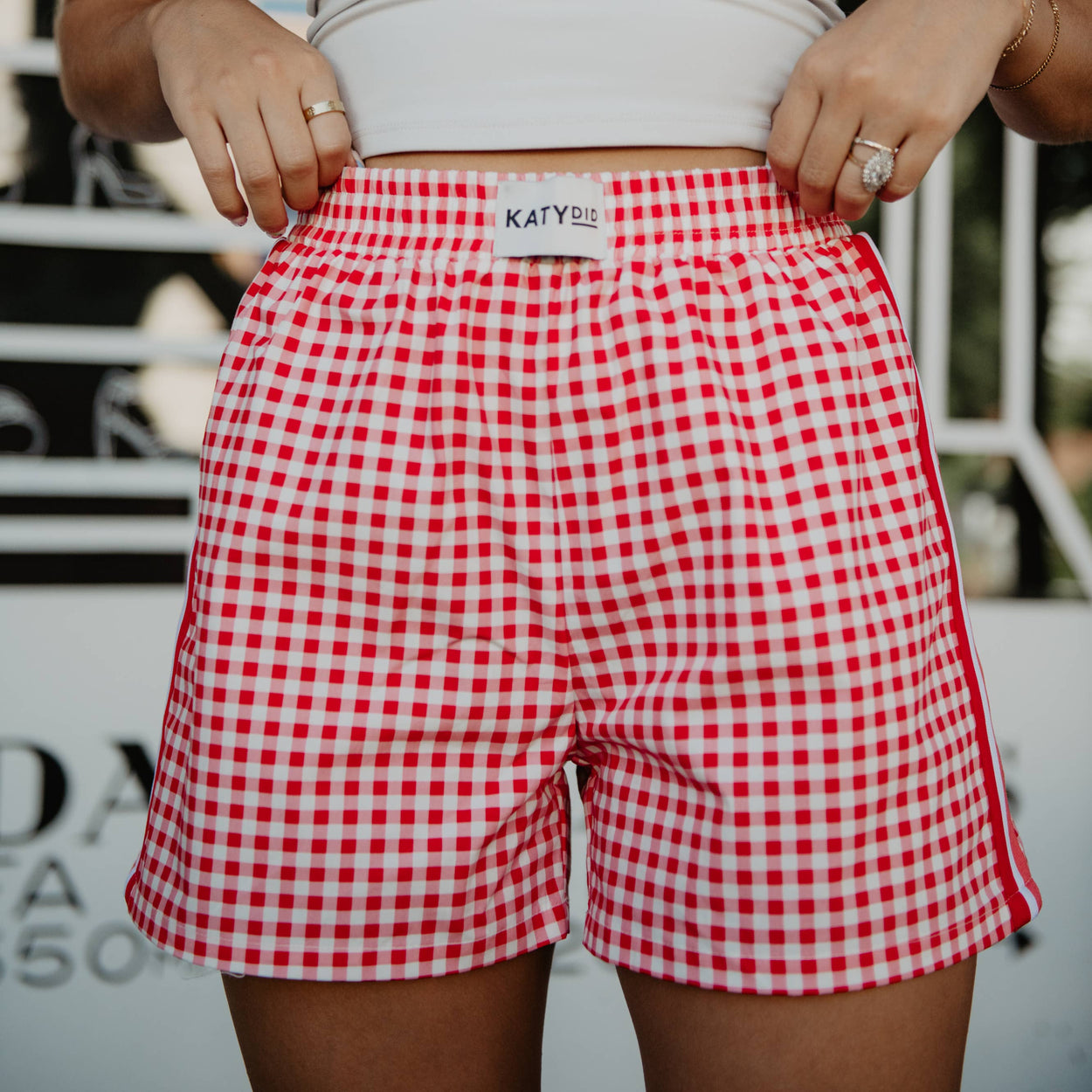 Red Plaid Boxer Shorts