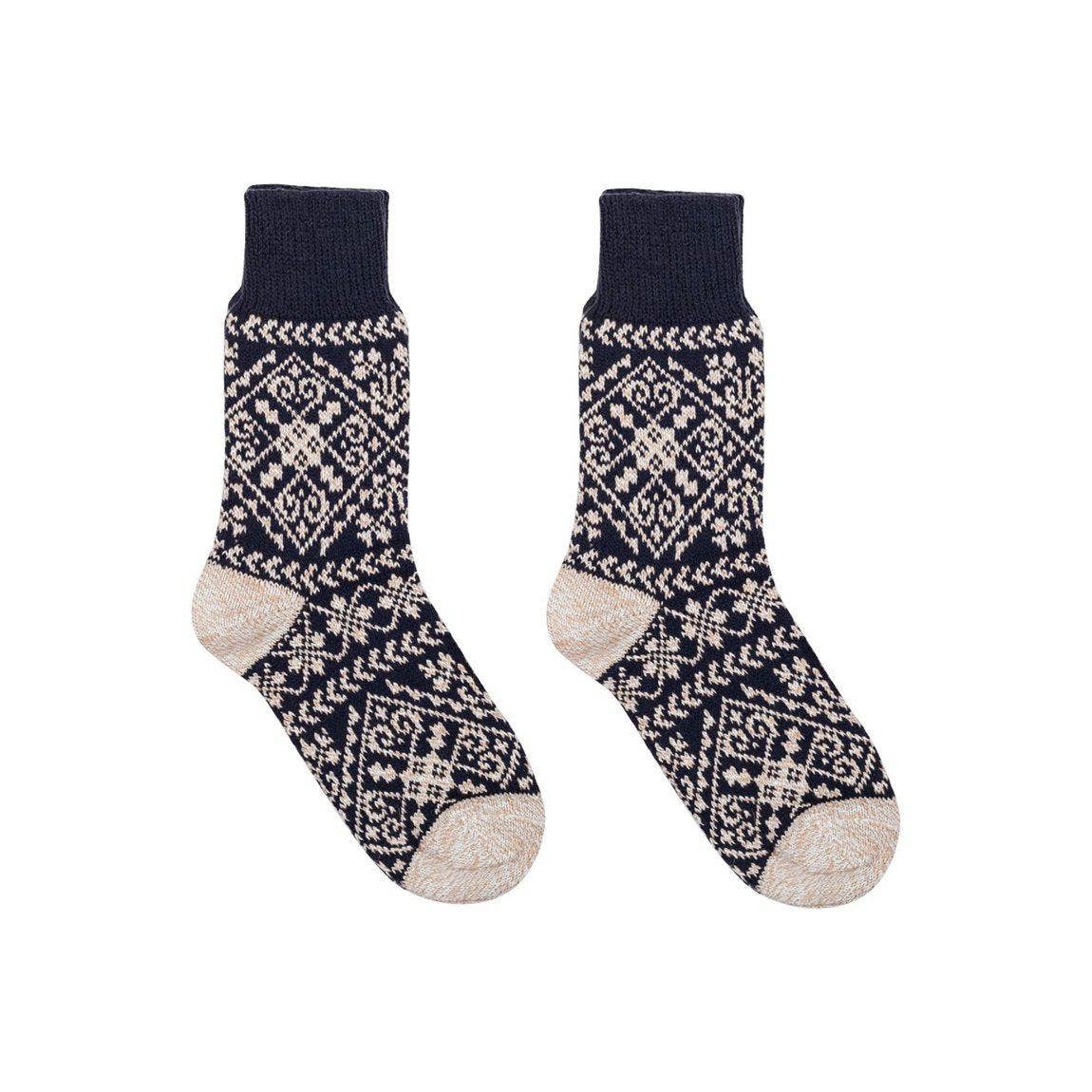Navy Nordic Socks