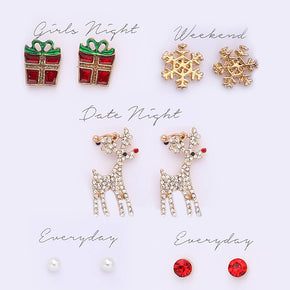 Holiday Themed Stud Earrings