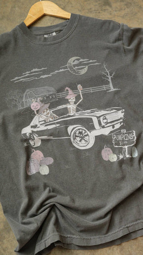 Gray Vintage Pumpkin Farm Tee