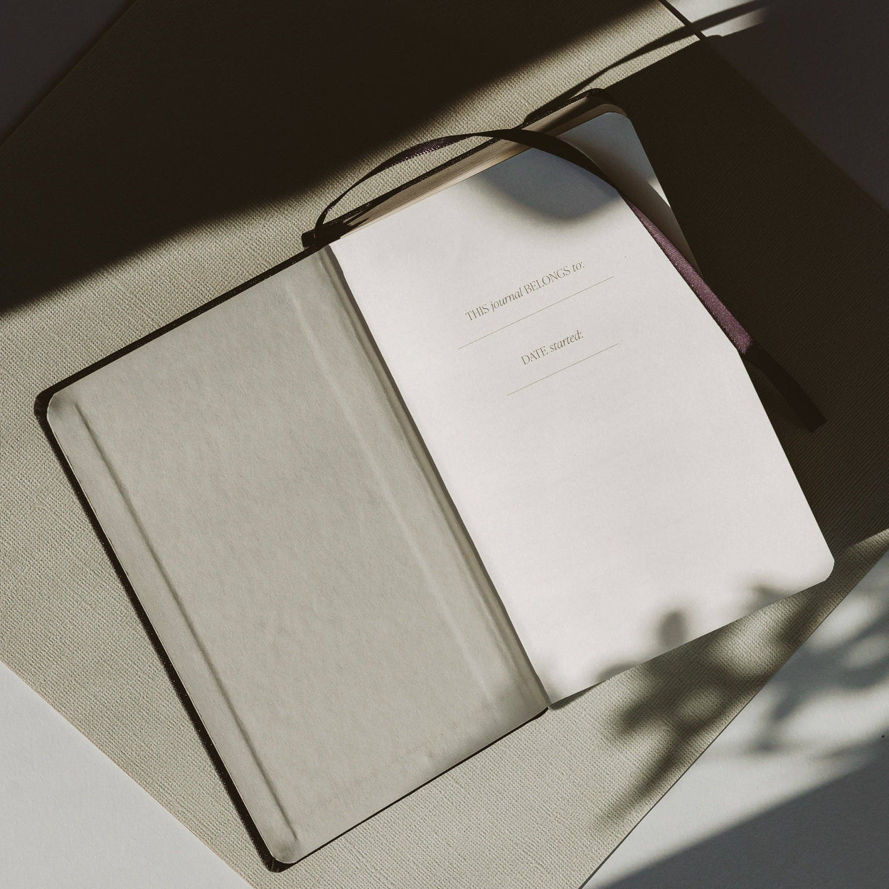 Black One Line A Day Fabric Journal