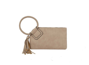 Olive Soft Vegan Leather Wristlet/Clutch