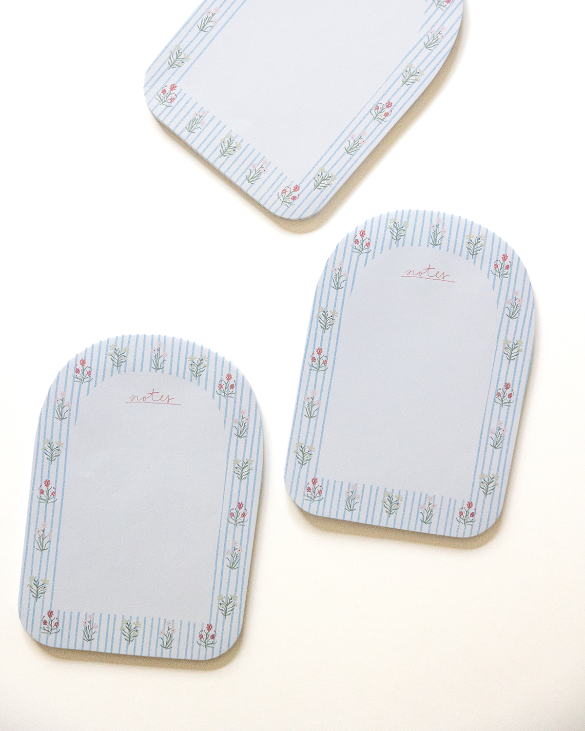 Floral Stripes Notepad