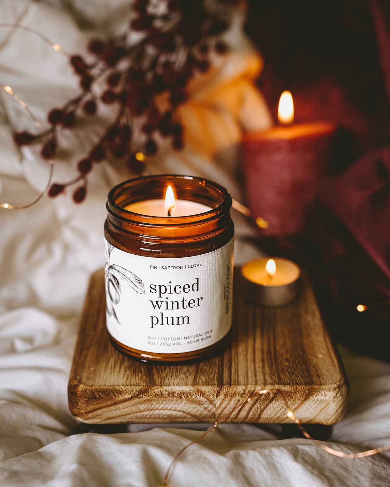 Spiced Winter Plum Soy Candle