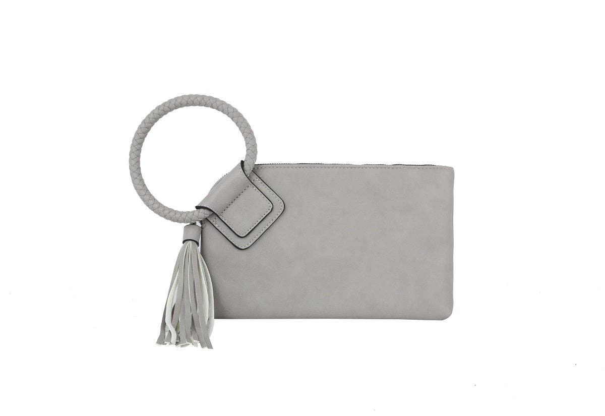 Olive Soft Vegan Leather Wristlet/Clutch