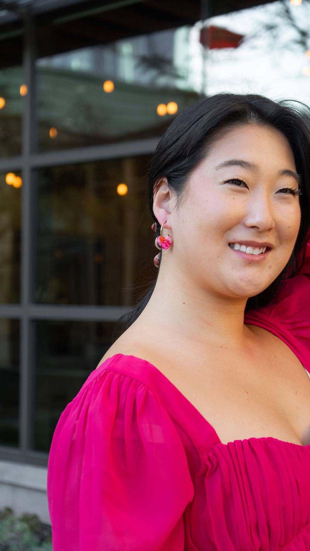 Tickled Pink Sweetheart Hoops