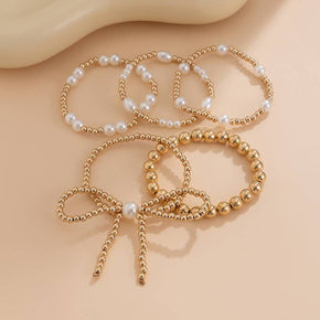 Chain Bead Pearl Bracelet