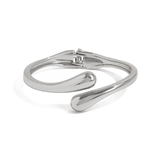 Silver Teardrop Bangle