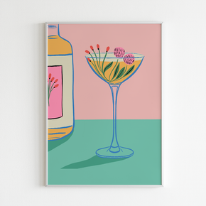 Vintage Cocktail 8" x 10" Art Print
