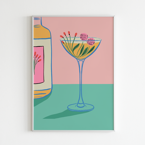Vintage Cocktail 8" x 10" Art Print