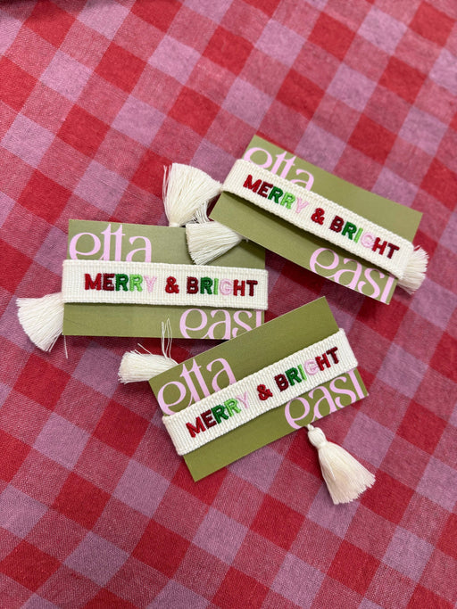 Merry & Bright Embroidered Bracelet