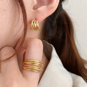 Simple Minimalist Ring in Silver or 18K Gold