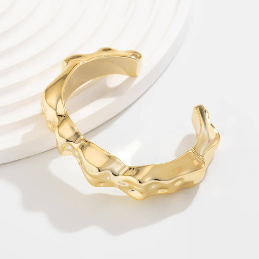 Gold Style D Irregular Shape Bangle