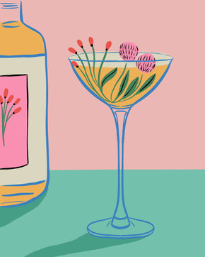 Vintage Cocktail 8" x 10" Art Print