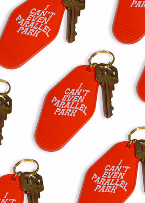I Can't Even Parallel Park Motel Keychain