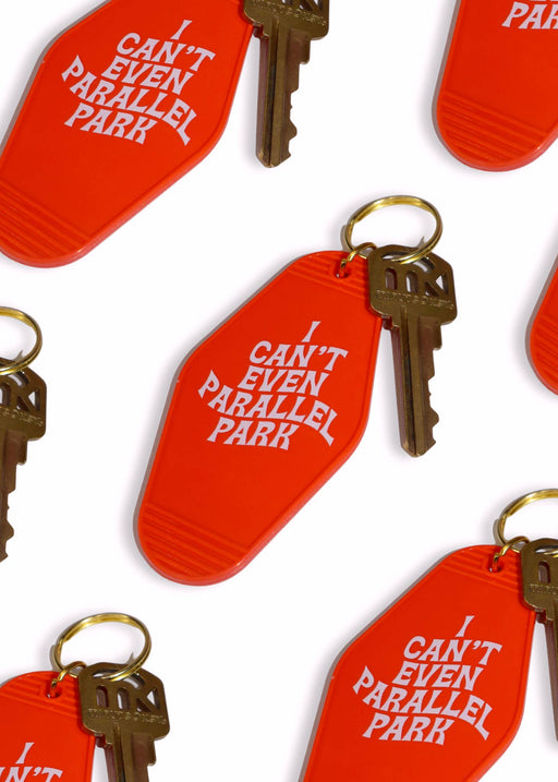 I Can't Even Parallel Park Motel Keychain