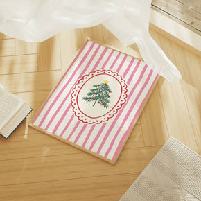 Large Frame Christmas Tree Pink Print