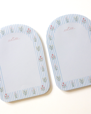 Floral Stripes Notepad