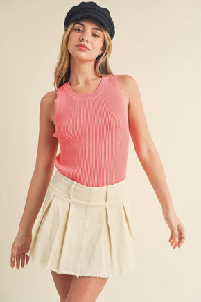 Coral Jadine Knit Tank