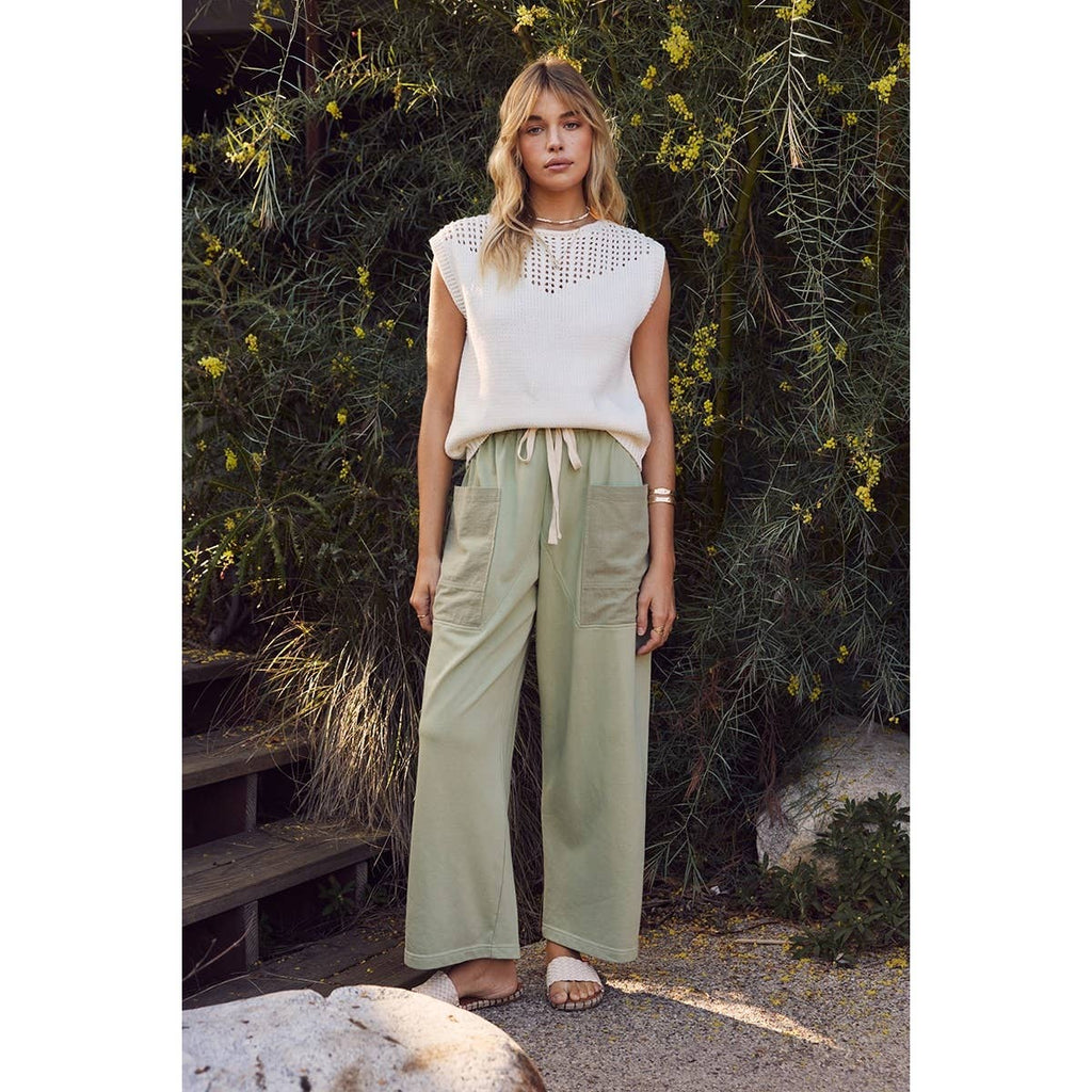 Ivory Open Knit Sweater Top