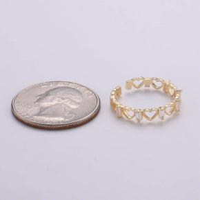 Gold Heart Love Ring