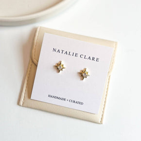 Compass Star Stud Earrings
