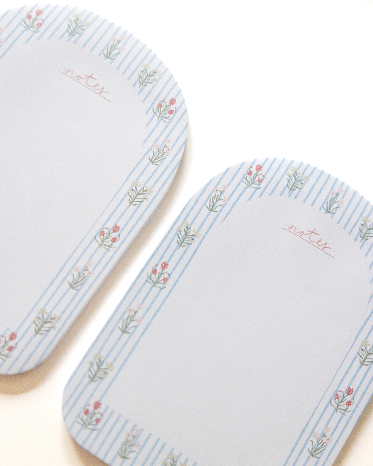 Floral Stripes Notepad