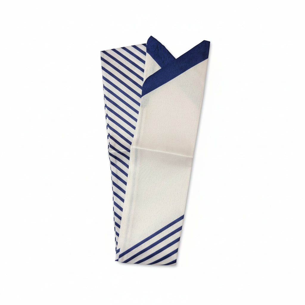 Purple & White Hair Scarf