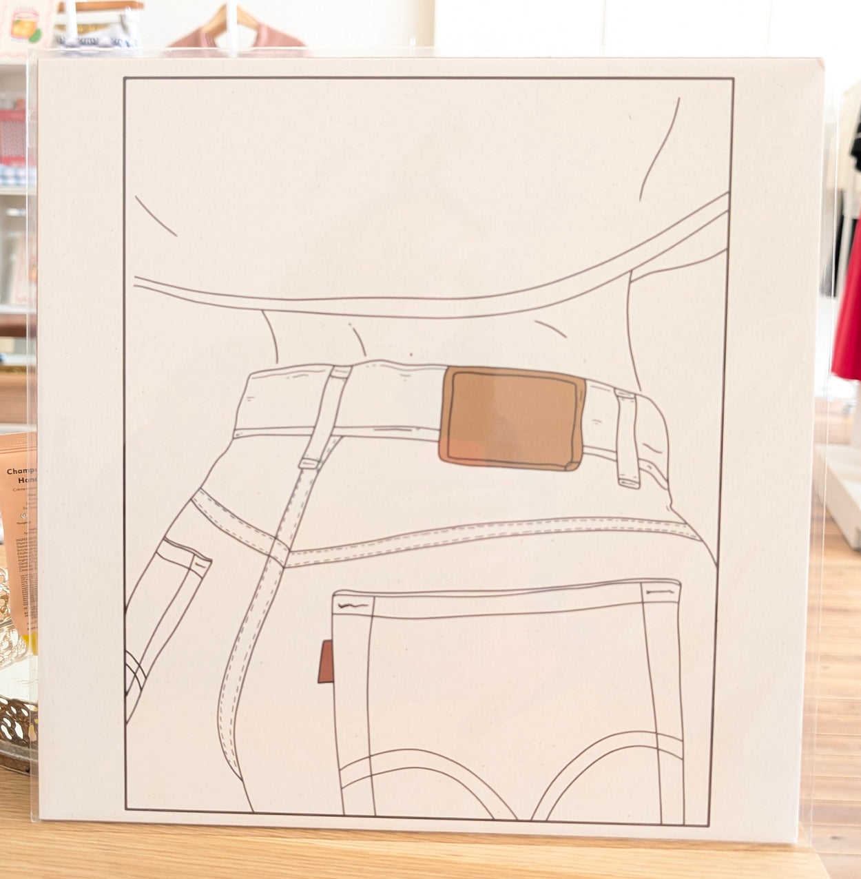 Lady In Jeans Art Print