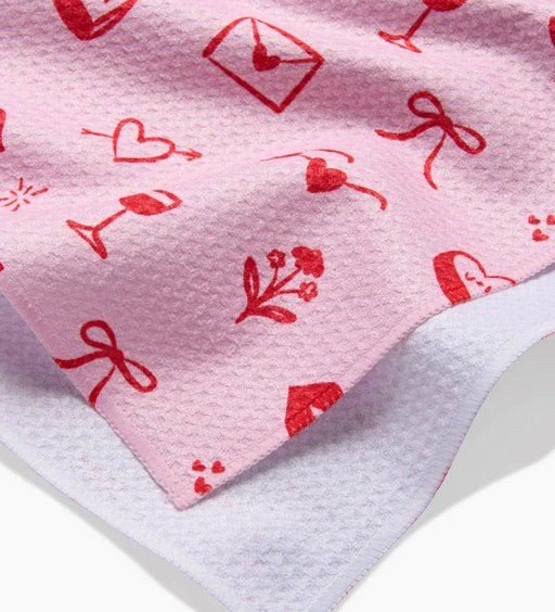 Valentine Doodles Tea Towel