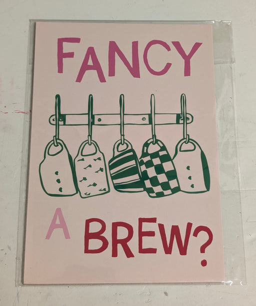 Fancy A Brew Kitchen Print