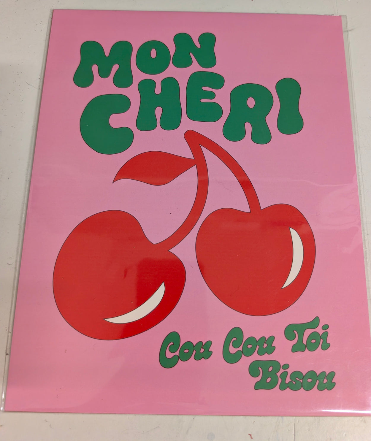 Mon Cheri Cou Cou Toi Bisou Art Print
